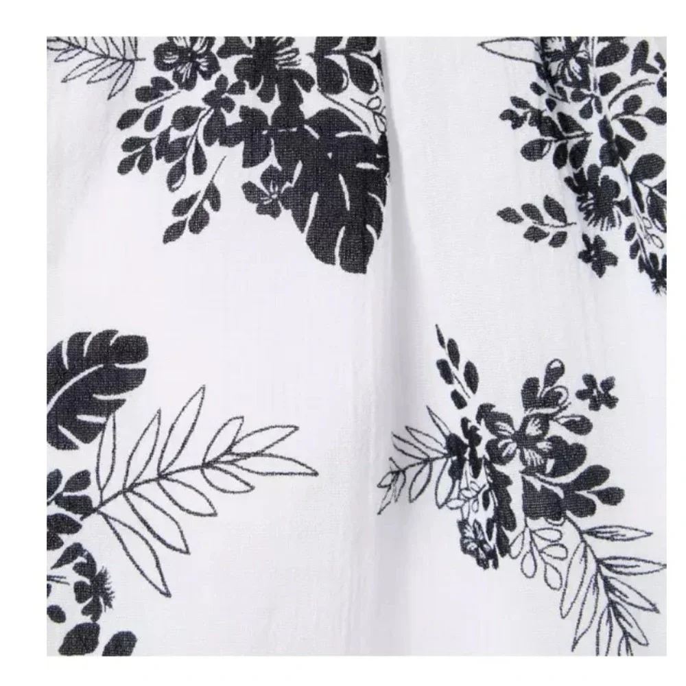 Janie and Jack The Trellis Black and White Floral Sundress Girls Size 16‎